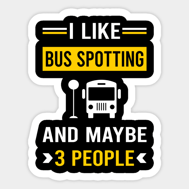 3 People Bus Spotting Spotter Sticker by Bourguignon Aror